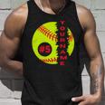 Softball Custom Name And Number Sport Lover Sport Player Personalized Gift Men Women Tank Top Graphic Print Unisex Gifts for Him