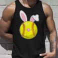 Softball Easter Bunny Rabbit Ears Sports Unisex Tank Top Gifts for Him