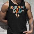 Soon To Be Dad Pregnancy Announcement Retro Groovy Funny Unisex Tank Top Gifts for Him