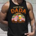 Soon To Be Dada Est 2023 Fathers Day New Dad Vintage Unisex Tank Top Gifts for Him