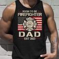 Soon To Be Firefighter Dad Proud Fireman New Dad Fathers Day Unisex Tank Top Gifts for Him