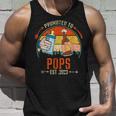Soon To Be Pops Est 2023 Fathers Day New Dad Vintage Unisex Tank Top Gifts for Him