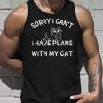 Sorry I Can’T I Have Plans With My Cat Unisex Tank Top Gifts for Him