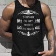 Stepdad By Day Witch By Night Halloween Stepdad Unisex Tank Top Gifts for Him