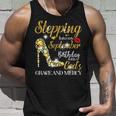 Stepping Into September Birthday With Gods Grace And Mercy Unisex Tank Top Gifts for Him