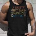 Stop Book Banning Protect Libraries Ban Books Not Bigots Unisex Tank Top Gifts for Him