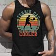 Tennis Player Father Dad Gift Tennis Vintage Retro Unisex Tank Top Gifts for Him