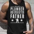 The Best Plumber For Men Fathers Day Plumber Gifts For Dad Unisex Tank Top Gifts for Him
