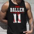 This Baller Is Now 11 Birthday Baseball Theme Bday Party Unisex Tank Top Gifts for Him