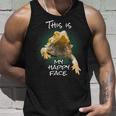 This Is My Happy Face Bearded Dragon Funny Reptile Unisex Tank Top Gifts for Him