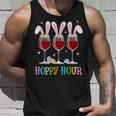 Three Wine Glasses Easter Drinking Bunny Ears Drink Up Women Tank Top Gifts for Him