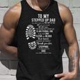 To My Stepped Up Dad Thanks You For Stepping Funny Gift Unisex Tank Top Gifts for Him