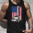 Trucker Best Truckin’ Dad Ever Usa Flag Driver Father’S Day Unisex Tank Top Gifts for Him