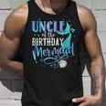 Uncle Of The Birthday Mermaid Family Matching Party Squad Unisex Tank Top Gifts for Him