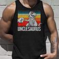 Unclesaurus Uncle Dinosaurs Dad & Baby Fathers Day Gift Unisex Tank Top Gifts for Him