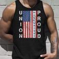 Union Proud American Flag Millwright Men Women Tank Top Graphic Print Unisex Gifts for Him