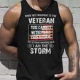 US Veteran I Am The Storm American Flag Unisex Tank Top Gifts for Him