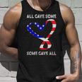 Usa Flag American Patriotic Heart Armed Forces Memorial Day Unisex Tank Top Gifts for Him