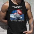 Uss Gravely Ddg-107 Destroyer Ship Usa Flag Veteran Day Xmas Unisex Tank Top Gifts for Him