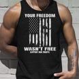Veterans Day Gifts Your Freedom Wasnt Free Military Us Flag Unisex Tank Top Gifts for Him