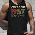 Vintage 1957 Wedding Anniversary Born In 1957 Birthday Party Unisex Tank Top Gifts for Him