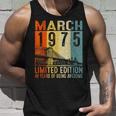 Vintage 1975 48 Yrs Old Made In March 1975 48Th Birthday Unisex Tank Top Gifts for Him