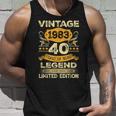 Vintage 1983 40 Year Old 40Th Birthday Mens Limited Edition Tank Top Gifts for Him