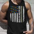 Vintage American Flag Best Autism Dad Ever Autism Awareness Unisex Tank Top Gifts for Him