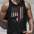 Vintage American Flag Worlds Best English Bulldog Dad Funny Unisex Tank Top Gifts for Him
