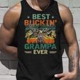 Vintage Best Buckin Grampa Ever Deer Hunters Father Day Gift Unisex Tank Top Gifts for Him