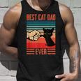 Vintage Best Cat Dad Ever Bump Fit Design For Best Cat Dad Unisex Tank Top Gifts for Him