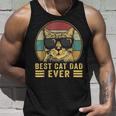 Vintage Best Cat Dad Ever Bump Fit For Men Women Boys Girls Unisex Tank Top Gifts for Him