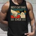 Vintage Best Cat Dad Ever Bump Fit V2 Unisex Tank Top Gifts for Him