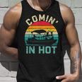 Vintage Comin In Hot Pontoon Boat Boating Dad Fathers Day Unisex Tank Top Gifts for Him