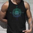 Vintage Compass Boat Captain Boater Boating Pontoon Unisex Tank Top Gifts for Him
