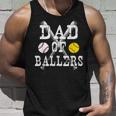 Vintage Dad Of BallersFunny Baseball Softball Lover Unisex Tank Top Gifts for Him