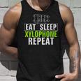 Vintage Eat Sleep Xylophone Repeat Funny Music Orchestra Unisex Tank Top Gifts for Him