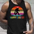 Vintage Happy Easter Monkey Gorilla Happy Easter 2023 Unisex Tank Top Gifts for Him