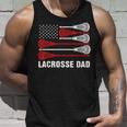 Vintage Lacrosse Dad Lax Dad Usa Flag Patriotic Gift Unisex Tank Top Gifts for Him