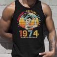 Vintage Legendary Awesome Epic Since 1974 Retro Birthday Unisex Tank Top Gifts for Him