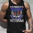 Vintage Proud Son Of A US Air Force Veteran Gift Mom Dad Unisex Tank Top Gifts for Him