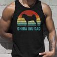 Vintage Shiba Inu Dad - Dog Lover Unisex Tank Top Gifts for Him