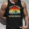 Vintage Stay At Home Dog Dad Retro Dog Lovers Fathers Day Unisex Tank Top Gifts for Him