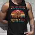 Vintage You Can Never Go Wrong Add To Stories A Dog Poodle Unisex Tank Top Gifts for Him