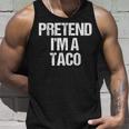 Vorgeben Ich Bin Ein Taco Lustig Faul Halloween-Kostüm Tank Top Geschenke für Ihn