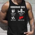 Werdender Papa Werdende Mama Vorhersage 2023 Babyparty Tank Top Geschenke für Ihn