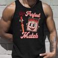 We’Re A Perfect Match Retro Groovy Valentines Day Matching Unisex Tank Top Gifts for Him