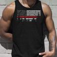 Wildland Firefighter Red Line American Flag Unisex Tank Top Gifts for Him