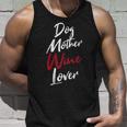 Womens Dog Mother Wine Lover Funny WineUnisex Tank Top Gifts for Him