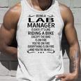 Being A Lab Manager Like Riding A Bike  Unisex Tank Top